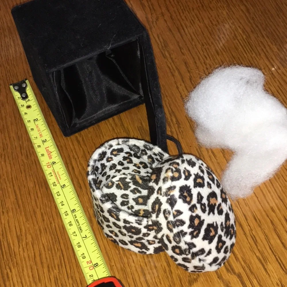 Leopard Print Jewelry Organizer Set - Black and Brown